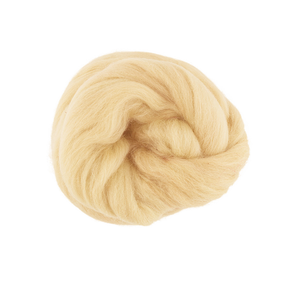 Шерсть для валяния TFS-050 полутонкая (50гр) цв.1082 шампанское