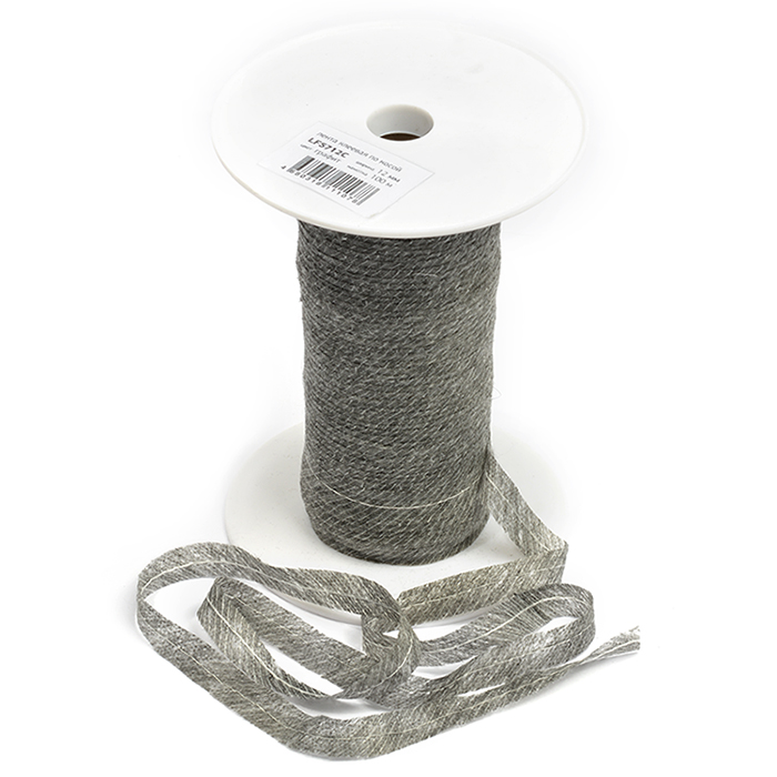 Лента нитепрошивная клеевая по косой с нитью 5712G 12мм цв.серый 