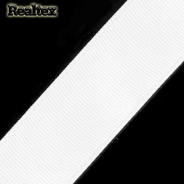 Лента репсовая 38мм RS (27,4м) цв.001 белый