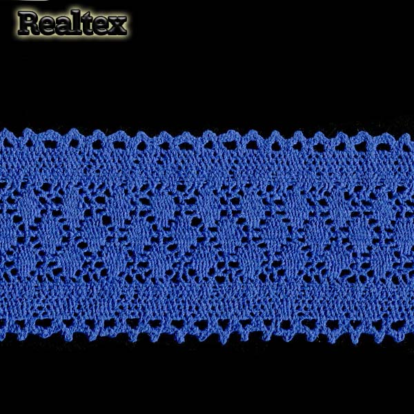 Кружево вязаное  85мм 85.01.121 (25м) цв.23 василек