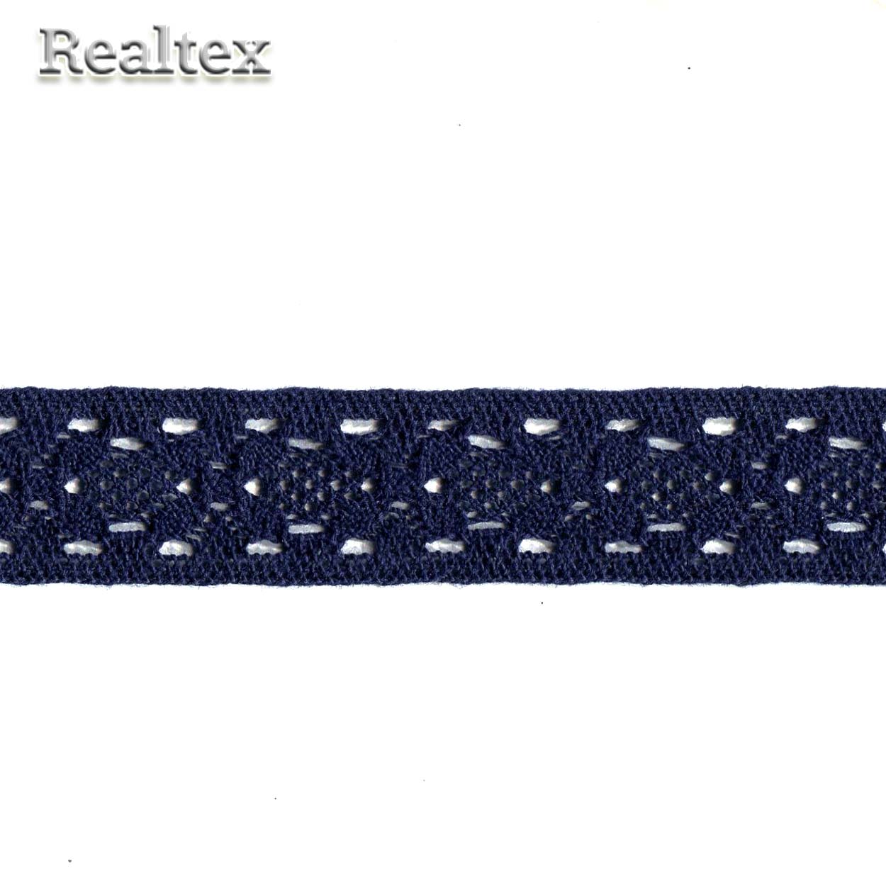 Кружево вязаное  35мм 35.01.094 (25м) цв.24 темно-синий