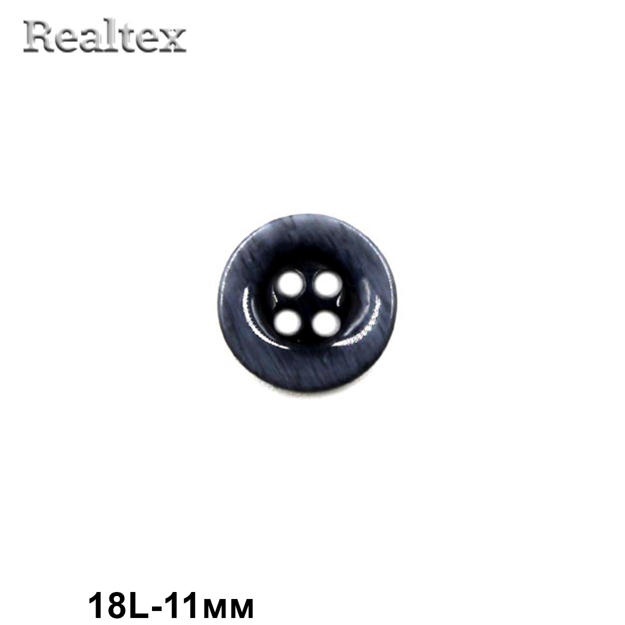 Пуговицы CB M-47 18L (144шт) цв.Blk-02