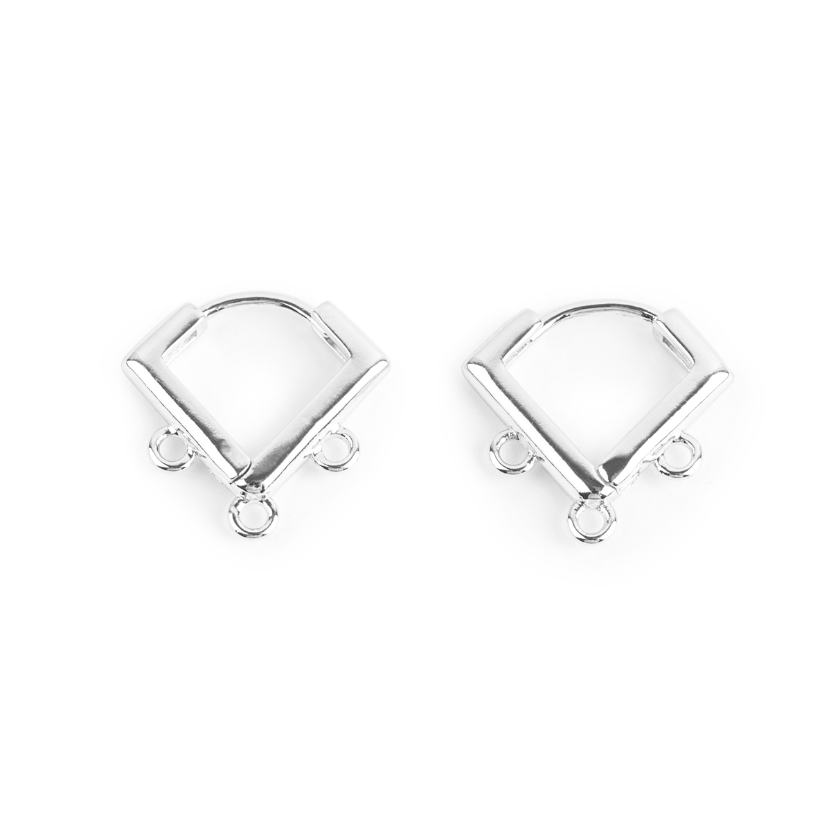 Швензы для серег "Zlatka" FMK-H20 (2шт) цв.01 серебро