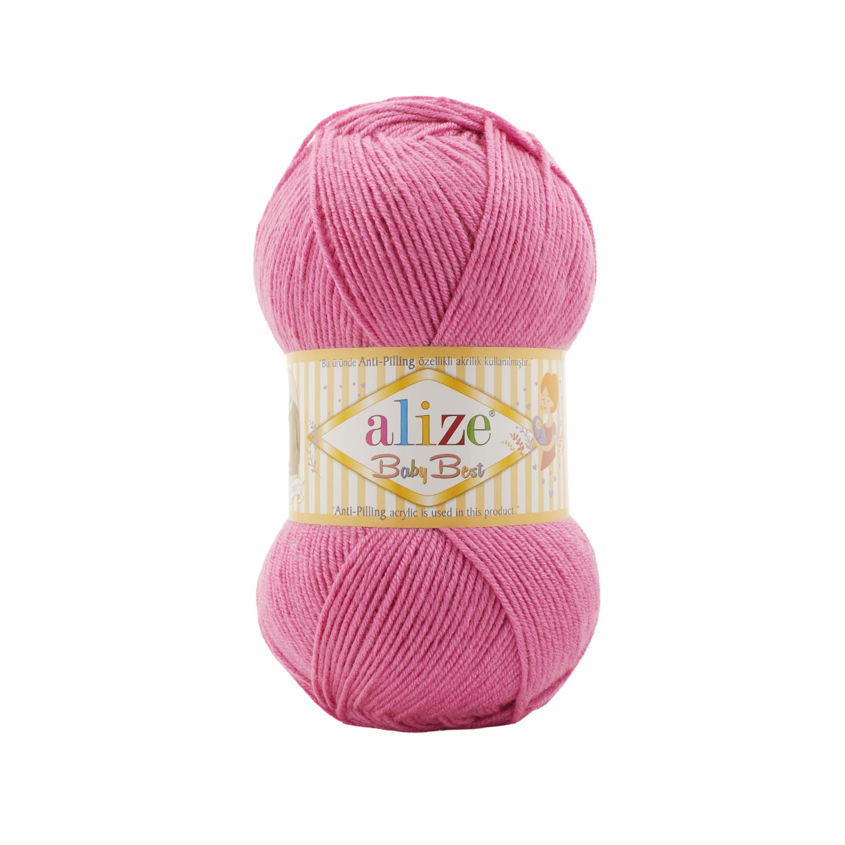 Пряжа Alize "Baby Best" (100гр) цв.157 сахарная вата