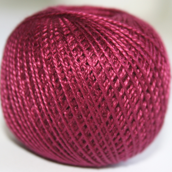 Пряжа для вязания Ирис 25гр цв.1206 т.малиновый