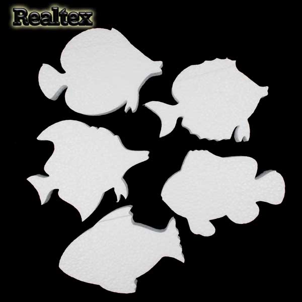 Заготовка для декорирования Набор фигурок Рыбки 16см (пенопласт пористый) 