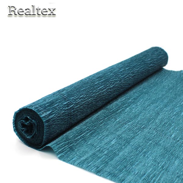 Бумага "креп" для декора Реалтекс цв.16 темная бирюза