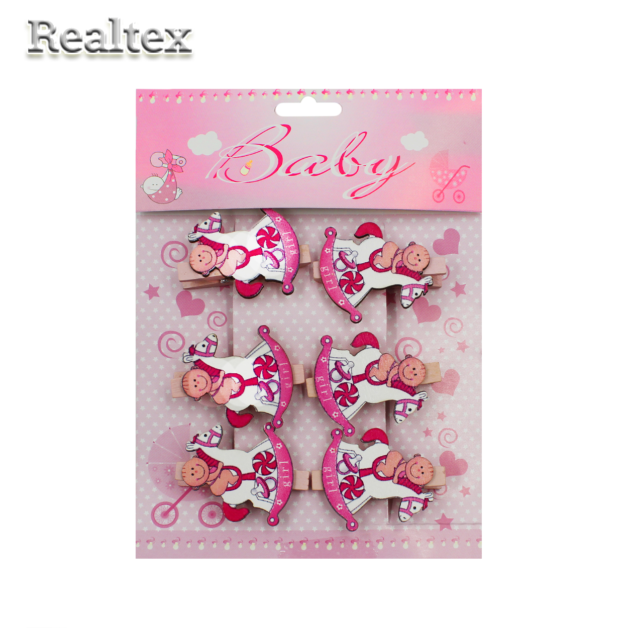 Набор декоративных прищепок PR-28 "BABY" 