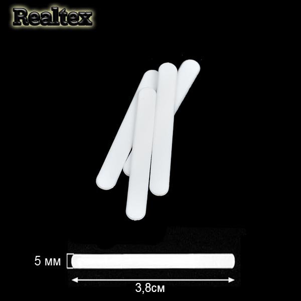 Косточки корсажные XP-1,5  пластик прямые 5мм*3,8см 