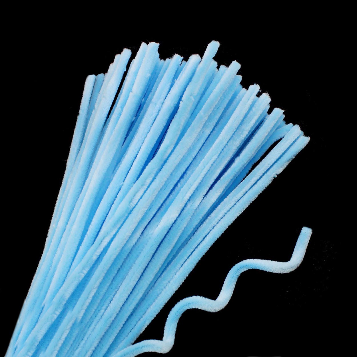 Проволока "Синель" RS для творчества d-6мм 30см (100шт) цв.А-42 голубой 