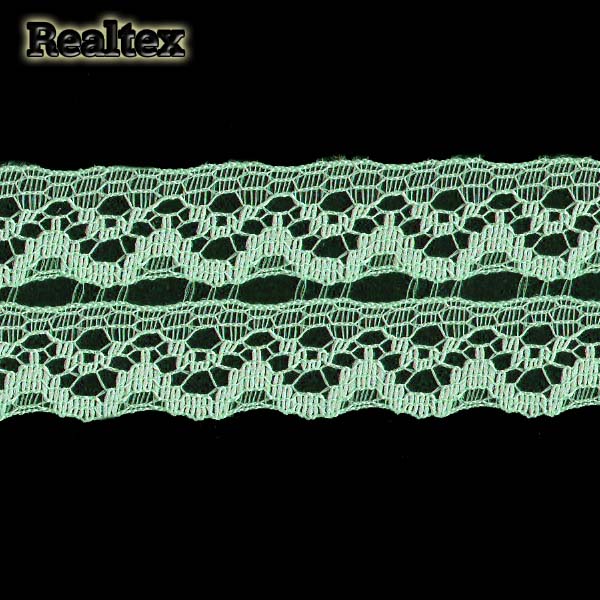 Кружево капроновое  20мм 7с1 цв.салатовый 