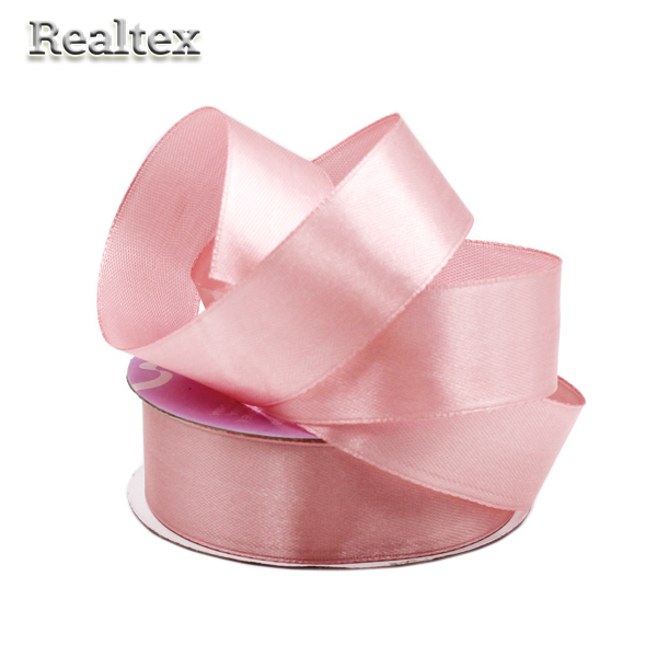 Лента атласная 25мм Realtex (27,4м) цв.3058 светло-грязно-розовый