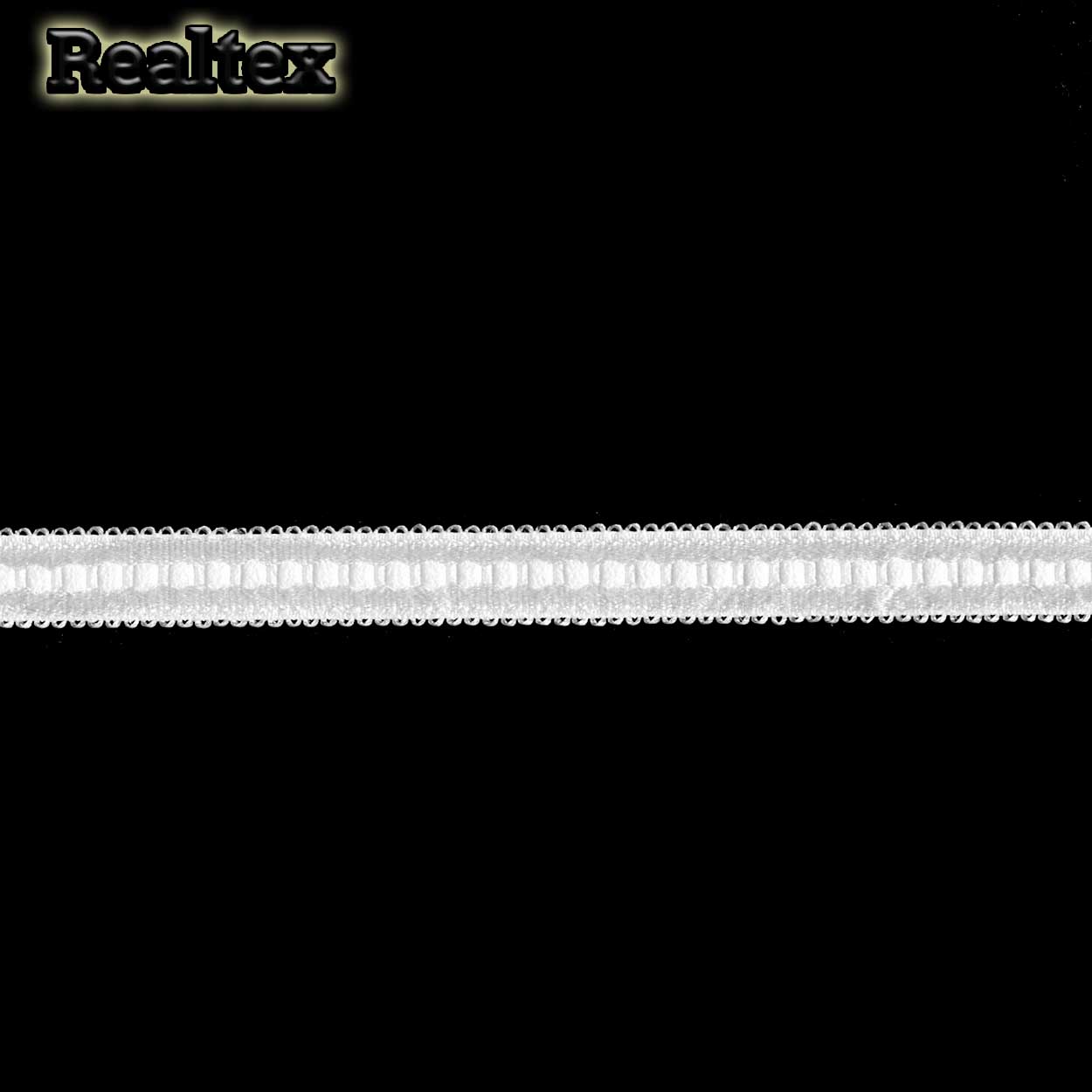  Резинка для бретелей  Realtex 12мм №12611 цв.белый