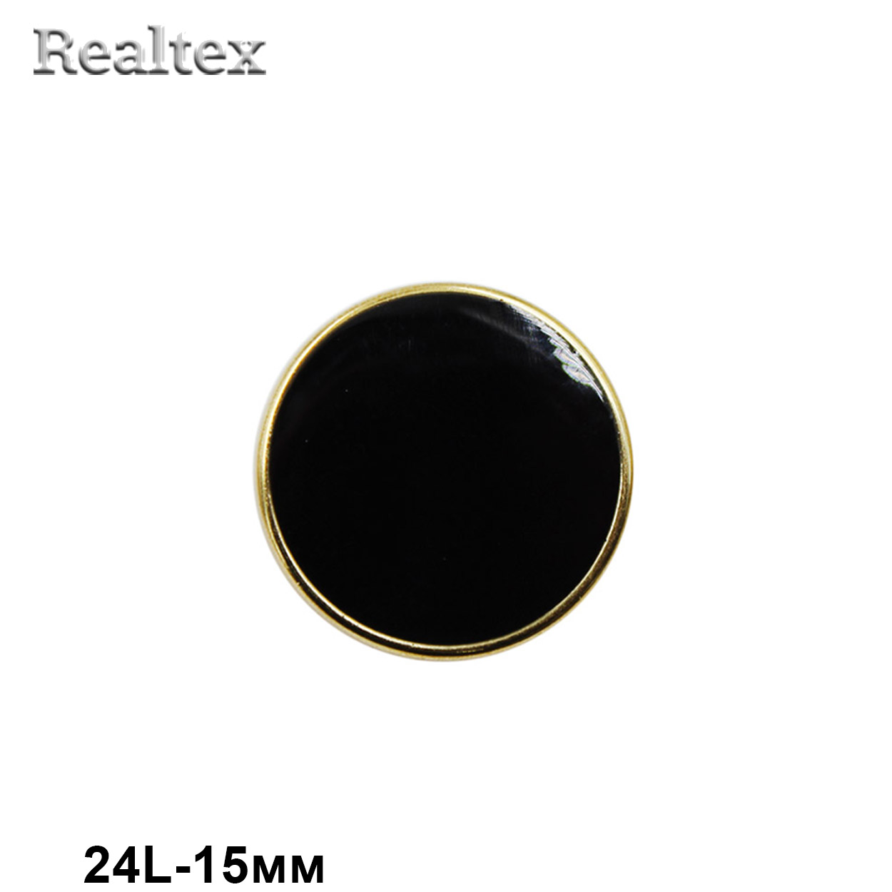 Пуговицы RB z-94 24L (36шт) цв.Black/G