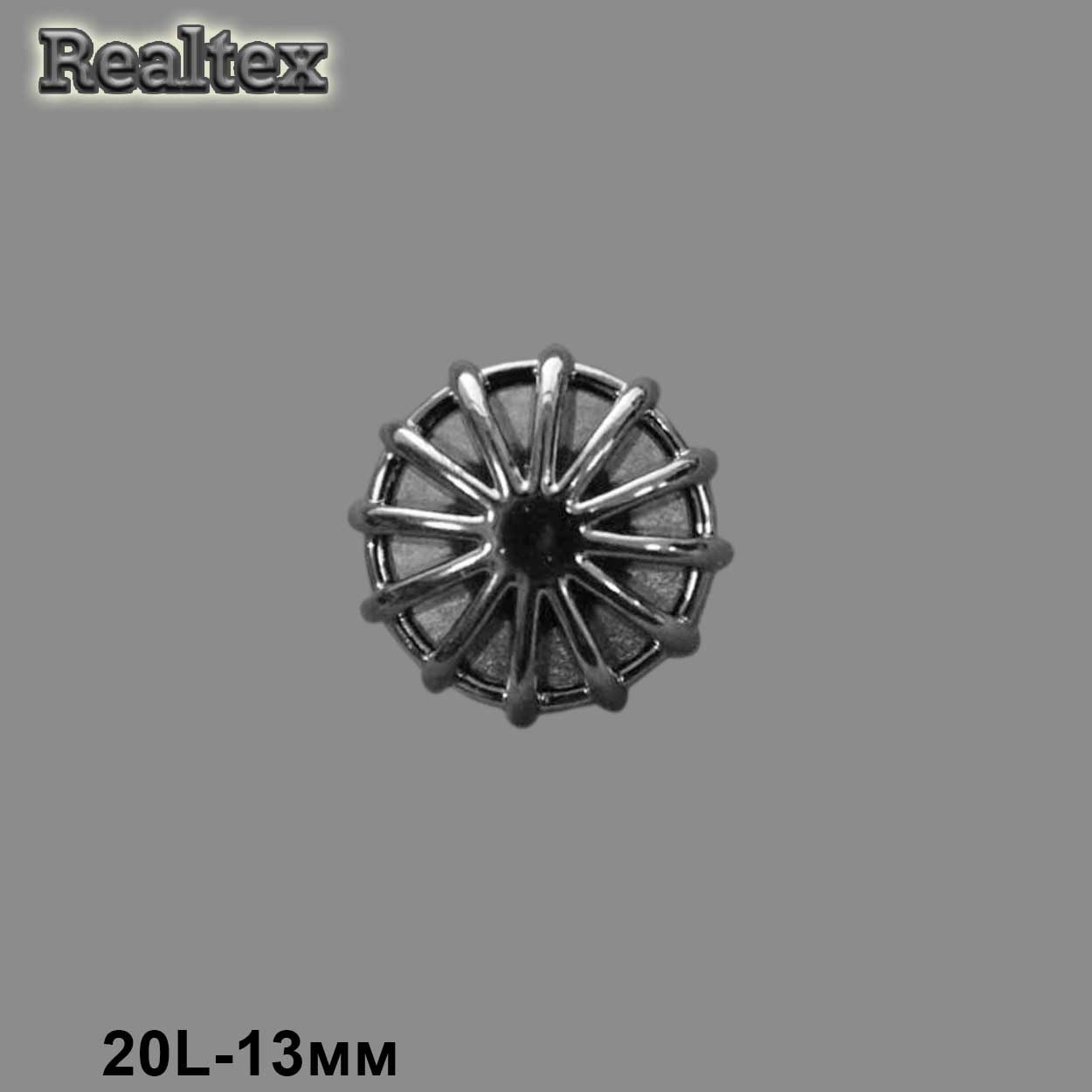 Пуговицы LA 1367 20L (144шт) цв.Pewter 