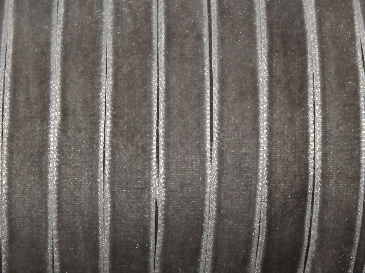 Лента бархатная УТ 10мм цв.8608 серый