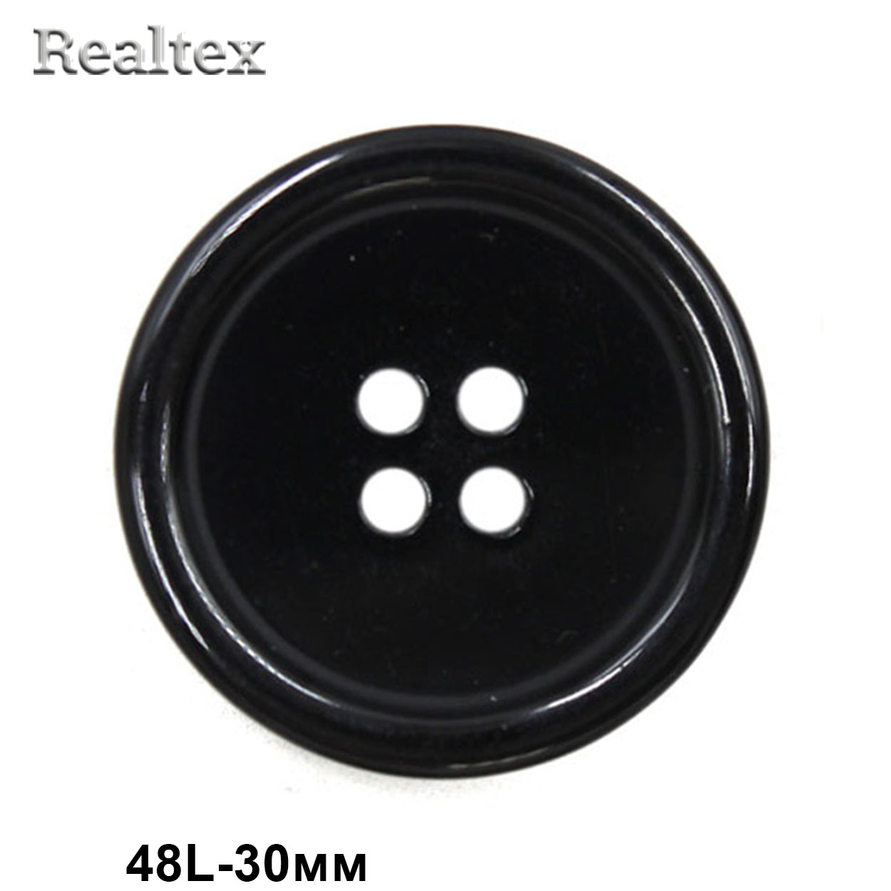 Пуговицы CBX 2P9-09 48L (36шт) цв.Blk-200