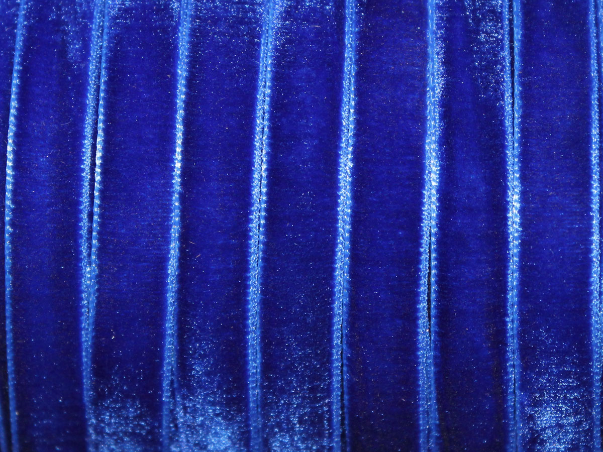 Лента бархатная УТ 10мм цв.8568 электрик