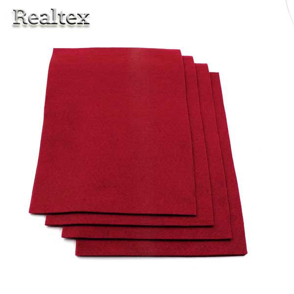 Фетр листовой мягкий FLT-S1 "IDEAL" цв.607 т.красный