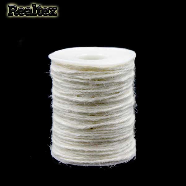 Шнур льняной для рукоделия Realtex 2мм цв.молочный