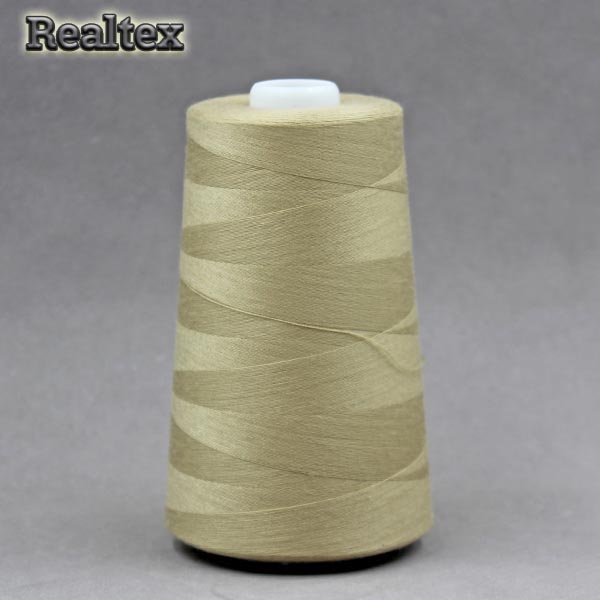 Нитки "Realtex" 40/2 (5000ярд) цв.389 бежевый хаки