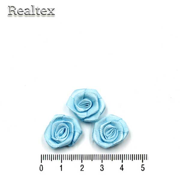Розочки пришивные атласные Реалтекс R-2 цв.св.бирюзовый