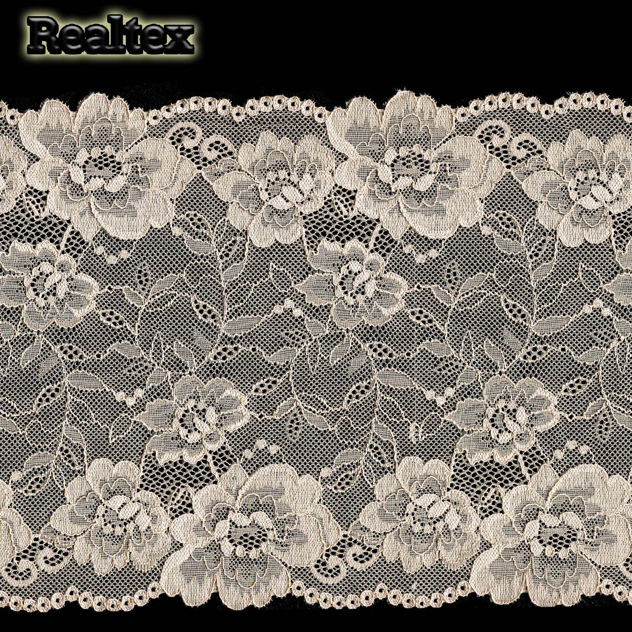 Кружево стрейч 190мм TBY 24 цв.бежевый