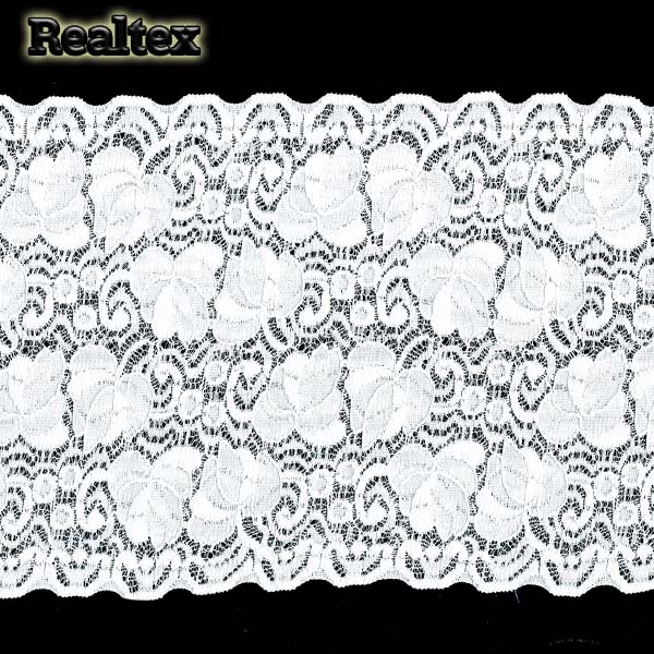 Кружево стрейч 180мм TBY-RY01 цв.белый