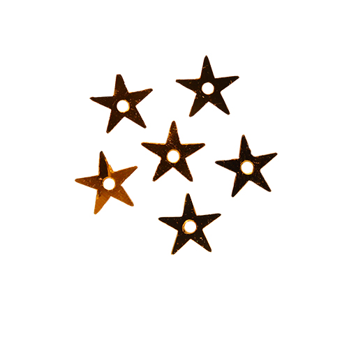 Пайетки "Астра" (10гр) "звездочки"  7мм цв.A1 золото