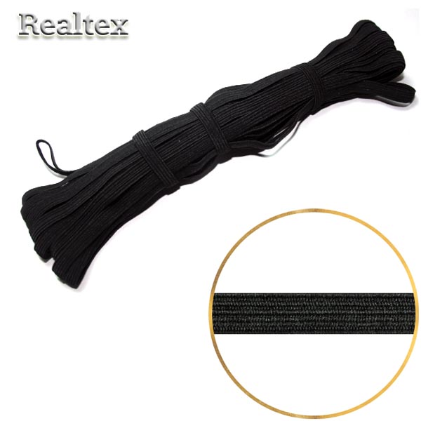 Резинка-вздержка Россия  6,5мм (10шт*10м) цв.черный