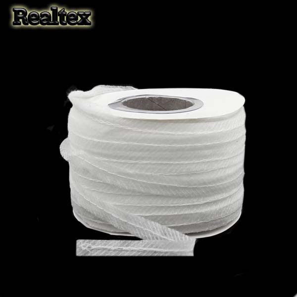 Лента нитепрошивная клеевая по косой с нитью 5710W 10мм цв.белый