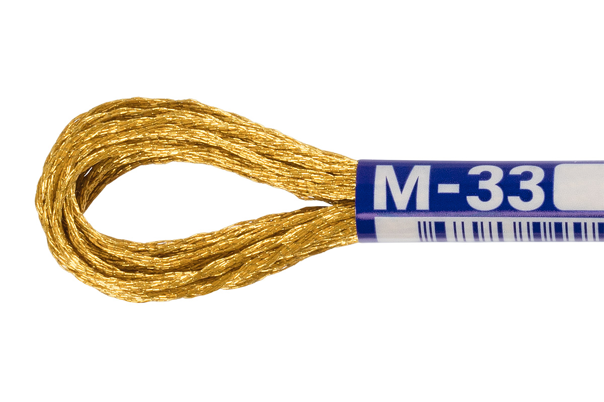 Мулине "Гамма" цв.M-33 тёмное золото