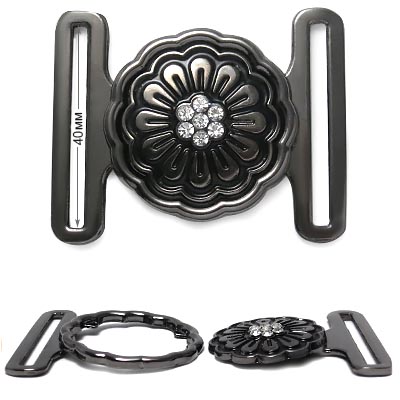 Пряжка металлическая ГНТ 7856 40мм цв.чёрный никель