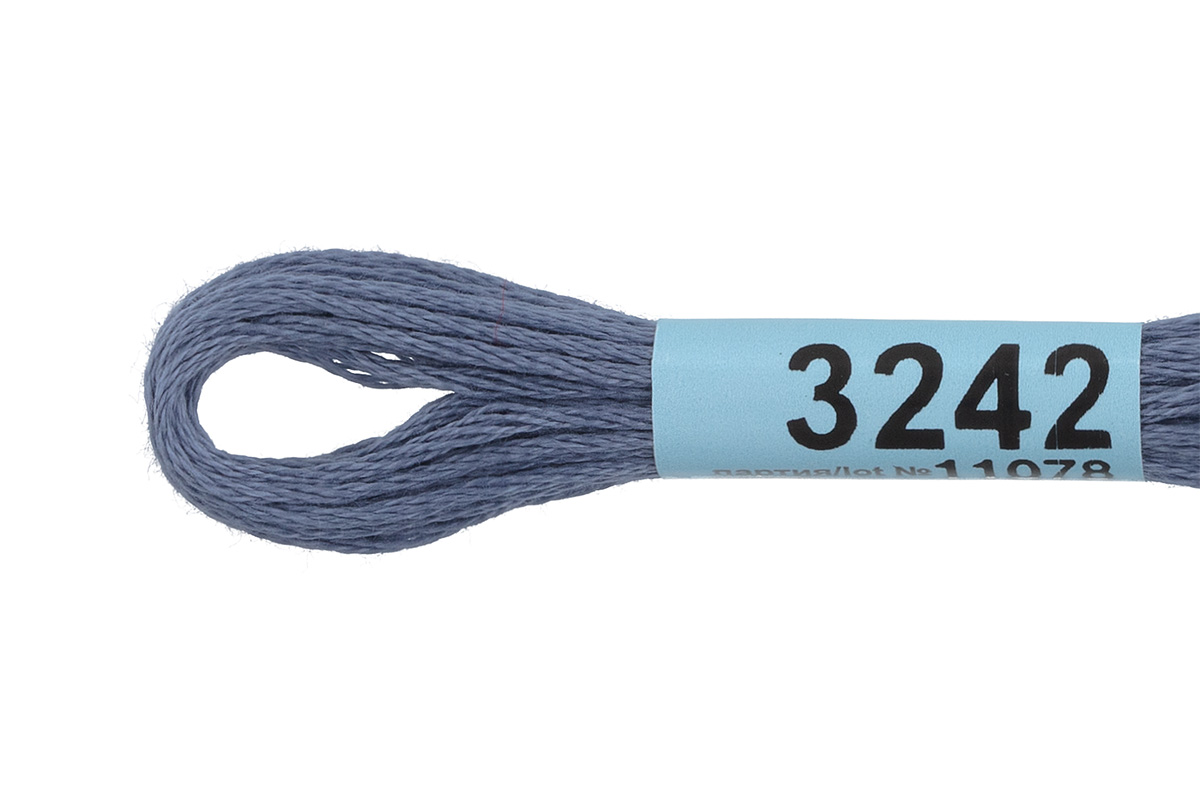 Мулине "Гамма" цв.3242 серо-синий