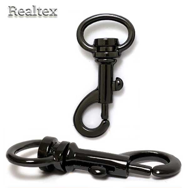 Карабин металлический ГНУ 12578 19мм цв.черный никель