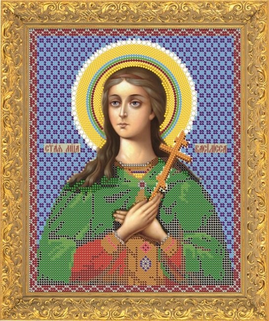 Рисунок на канве бисер "Светлица" 718 А-4 "Св.Муч.Василисса"