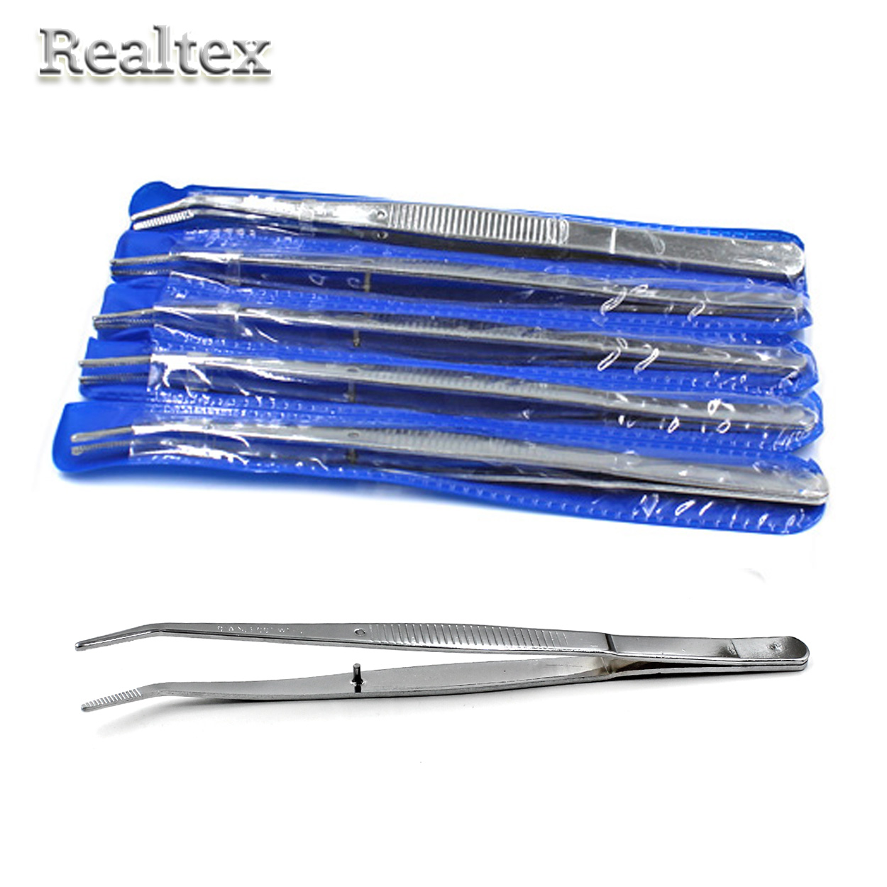 Пинцет Realtex TZ-01 с загнутыми концами (2шт)
