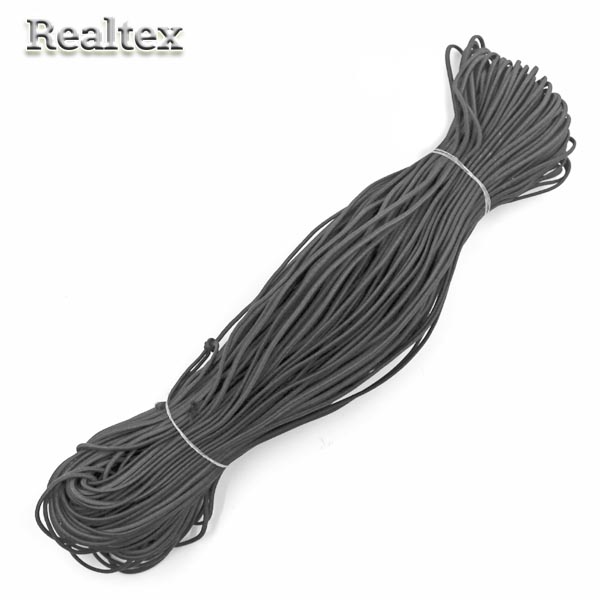 Резинка шляпная 2мм (100м) цв.8 т.серый