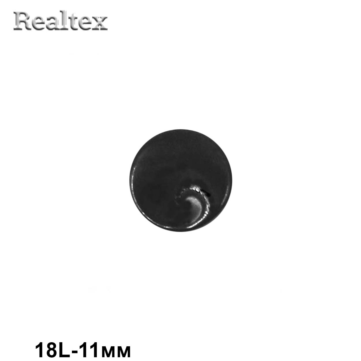 Пуговицы CR P-37 18L (72шт) цв.Blk-02 