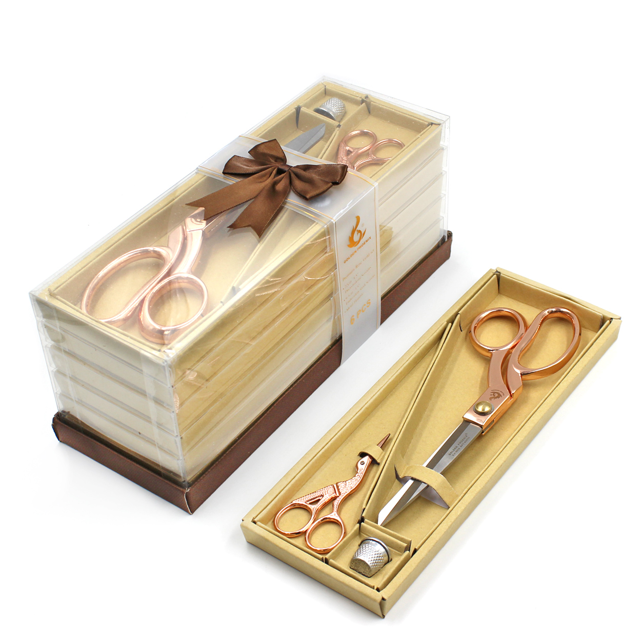 Ножницы Realtex Premium GPT-84555 Набор из 2-х шт + напёрсток 