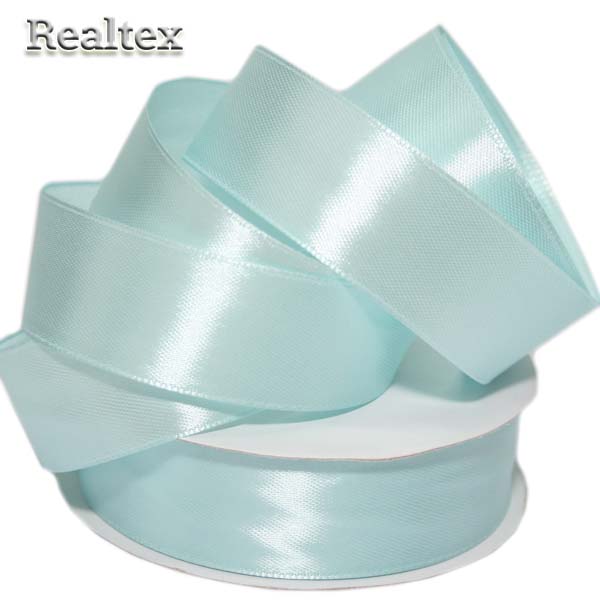 Лента атласная 25мм Realtex (32,9м) цв.013 бл.бирюза