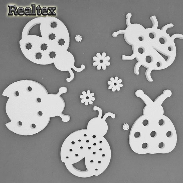 Заготовка для декорирования Пять жуков 17см мод.13499 (5шт) (пенопласт пористый) 