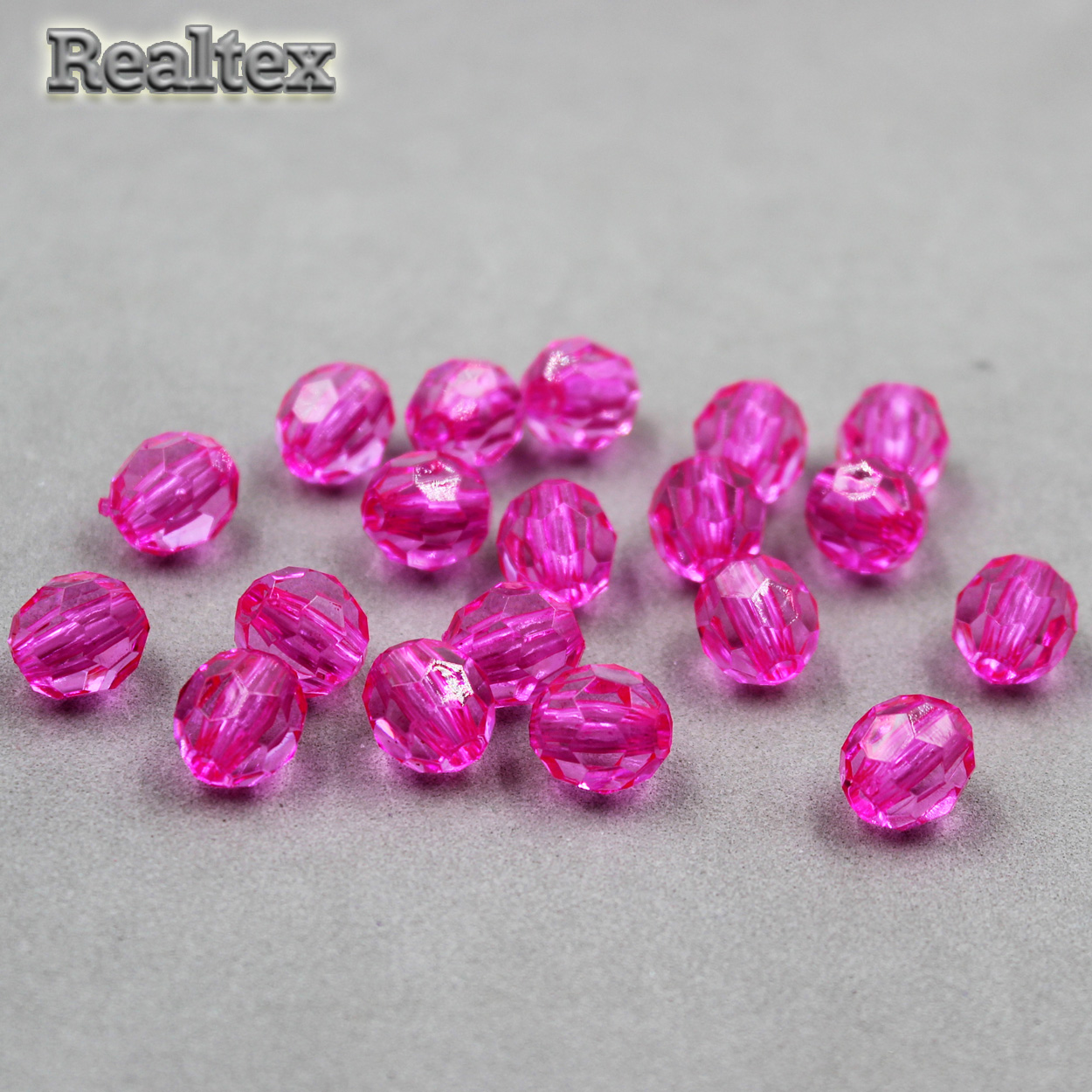 Бусины акриловые 3241 10мм (100гр) цв.11 малина