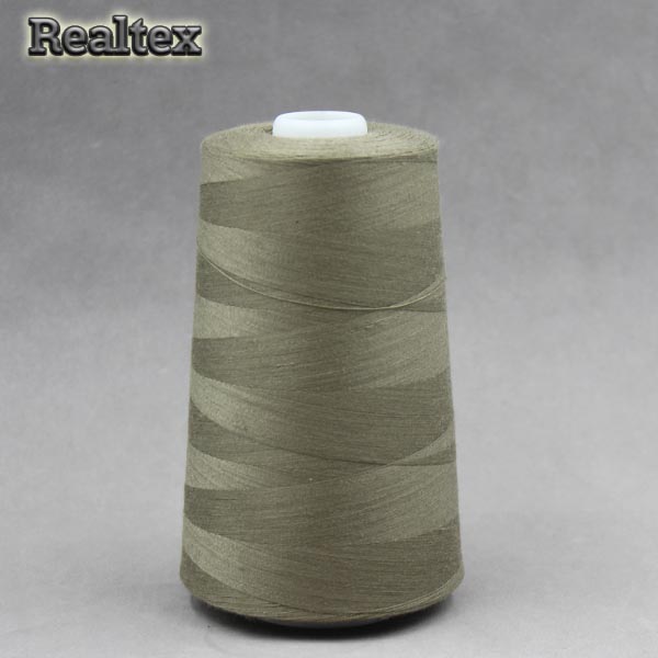 Нитки "Realtex" 40/2 (5000ярд) цв.361 тёмно-оливковый 