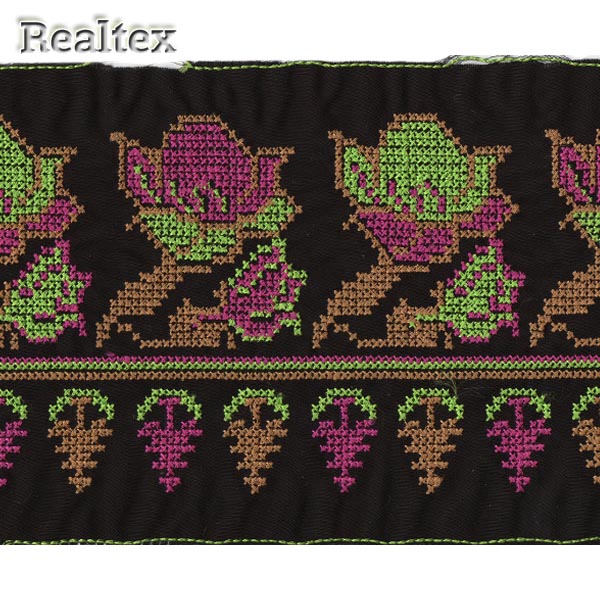 Тесьма вышитая  CR 758 120мм цв.7