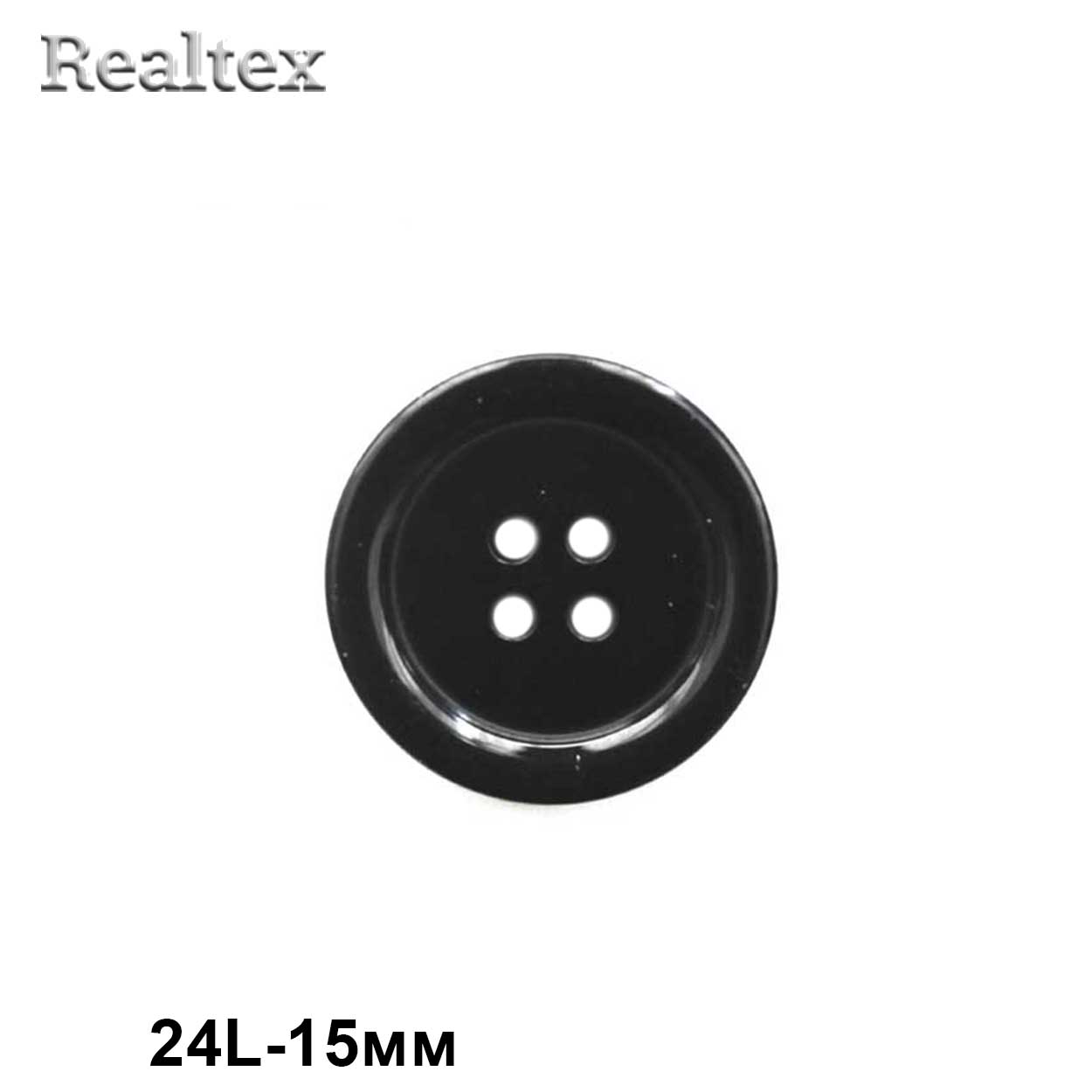 Пуговицы CX K-70 24L (144шт) цв.Black