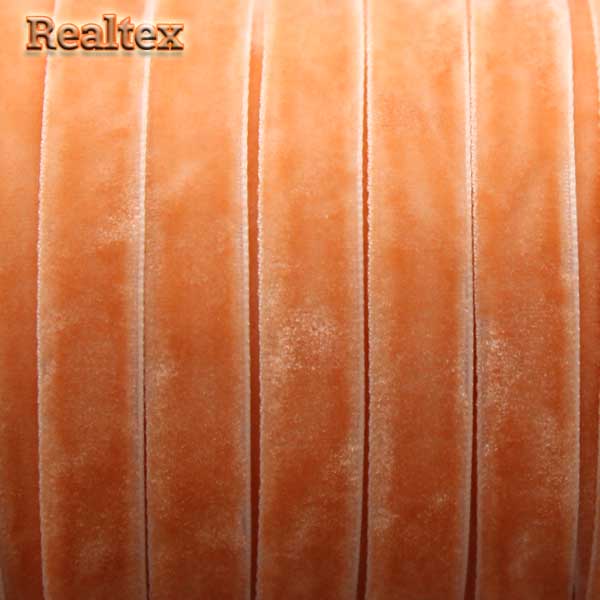 Лента бархатная УТ 10мм цв.8517 персиковый