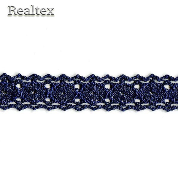 Кружево вязаное  28мм 28.01.105 цв.24 темно-синий