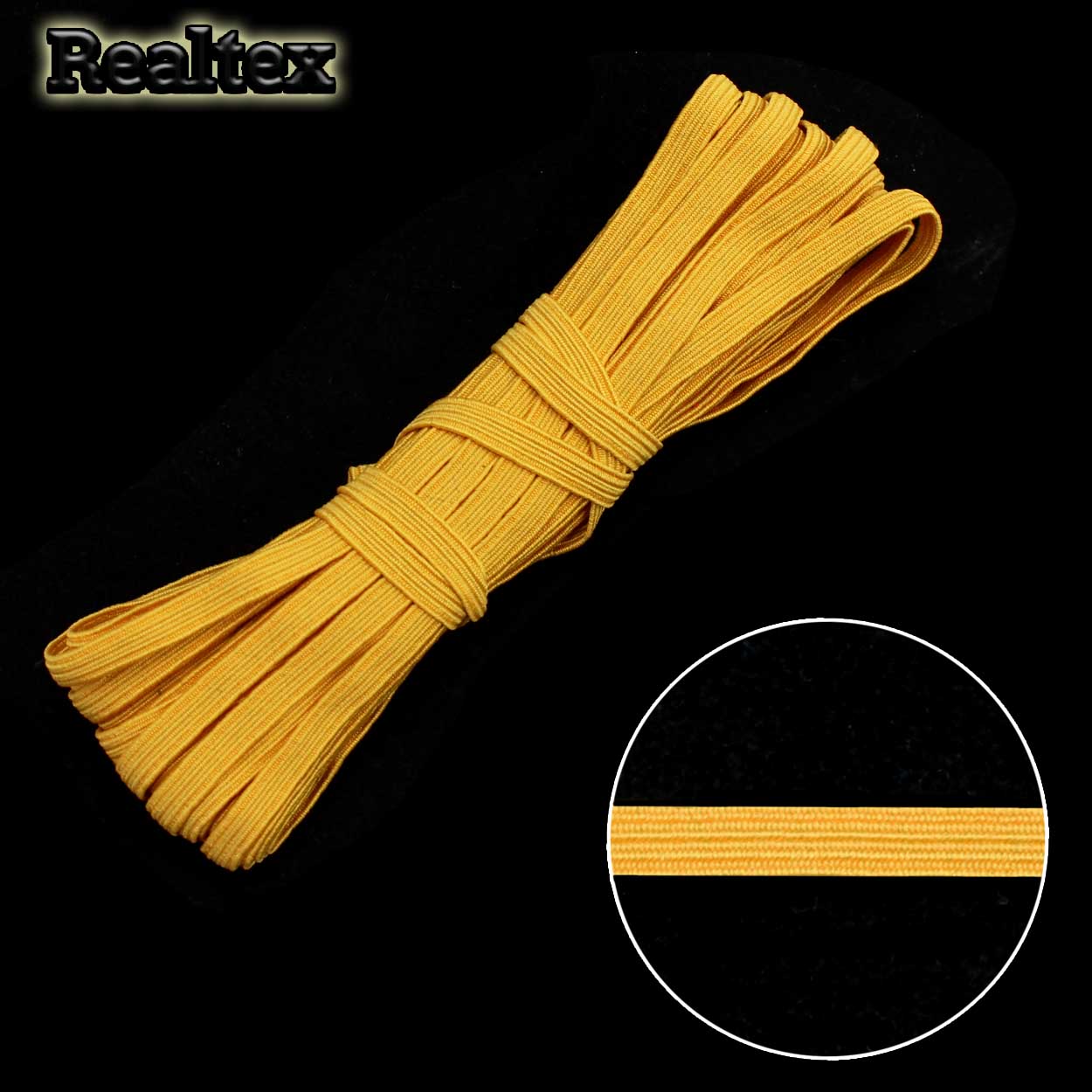 Резинка-вздержка Россия 7мм С3323 (5шт*10м) цв.32 темно-желтый