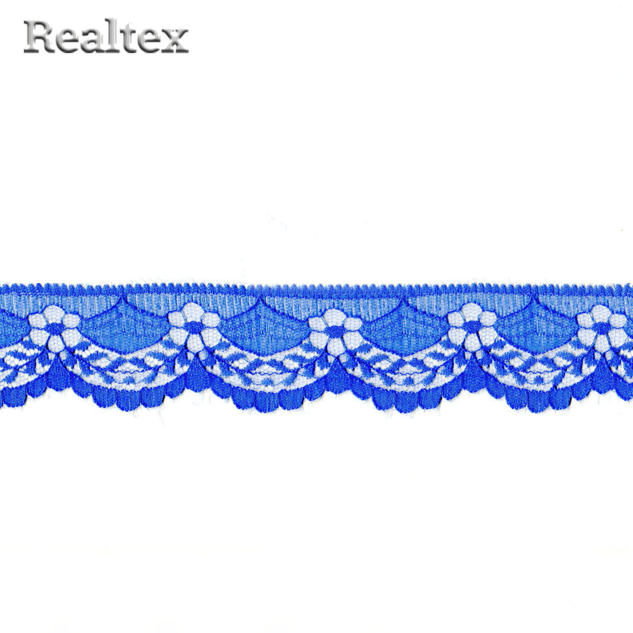 Кружево капроновое  40мм TBY 1661 (27,4м) цв.синий
